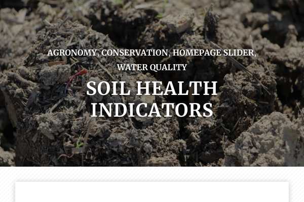 Soil health indicators